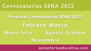 Convocatorias SENA 2022