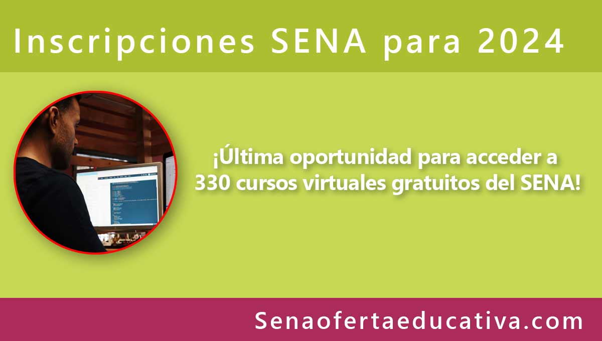 ¡Última oportunidad para acceder a 330 cursos virtuales gratuitos del SENA!
