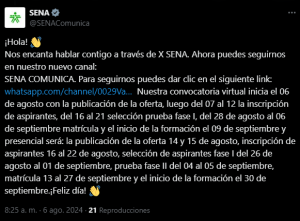 SENA II Convocatoria Virtual 2024
