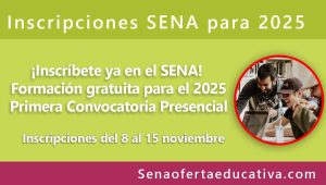 SENA 2025 Inscríbete ya en el SENA Formación gratuita para el 2025