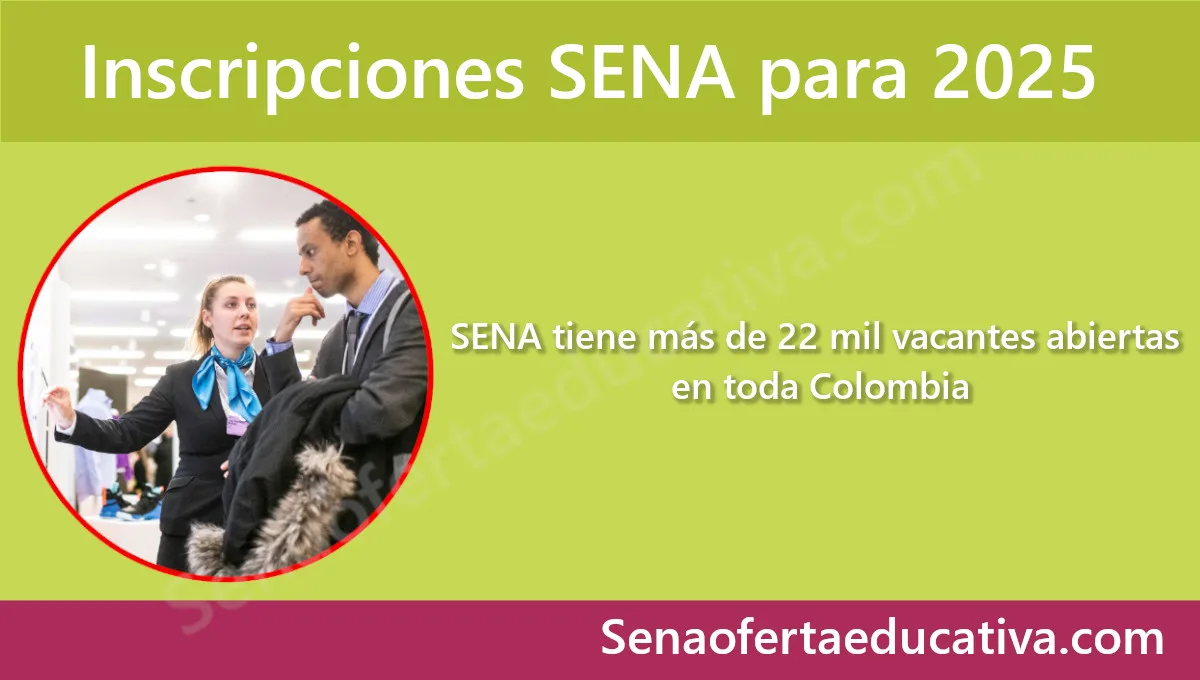 SENA tiene más de 22 mil vacantes abiertas en toda Colombia