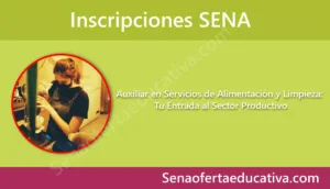Auxiliar en servicios de alimentación y limpieza