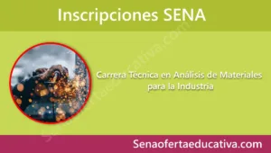 Carrera Técnica en Análisis de Materiales para la Industria