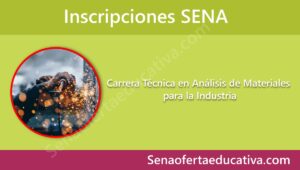Carrera Técnica en Análisis de Materiales para la Industria