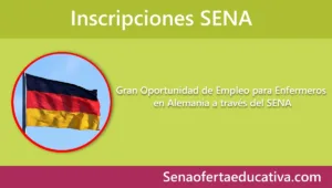Gran Oportunidad de Empleo para Enfermeros en Alemania a través del SENA