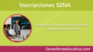 Tecnólogo en supervisión de ventas el liderazgo comercial