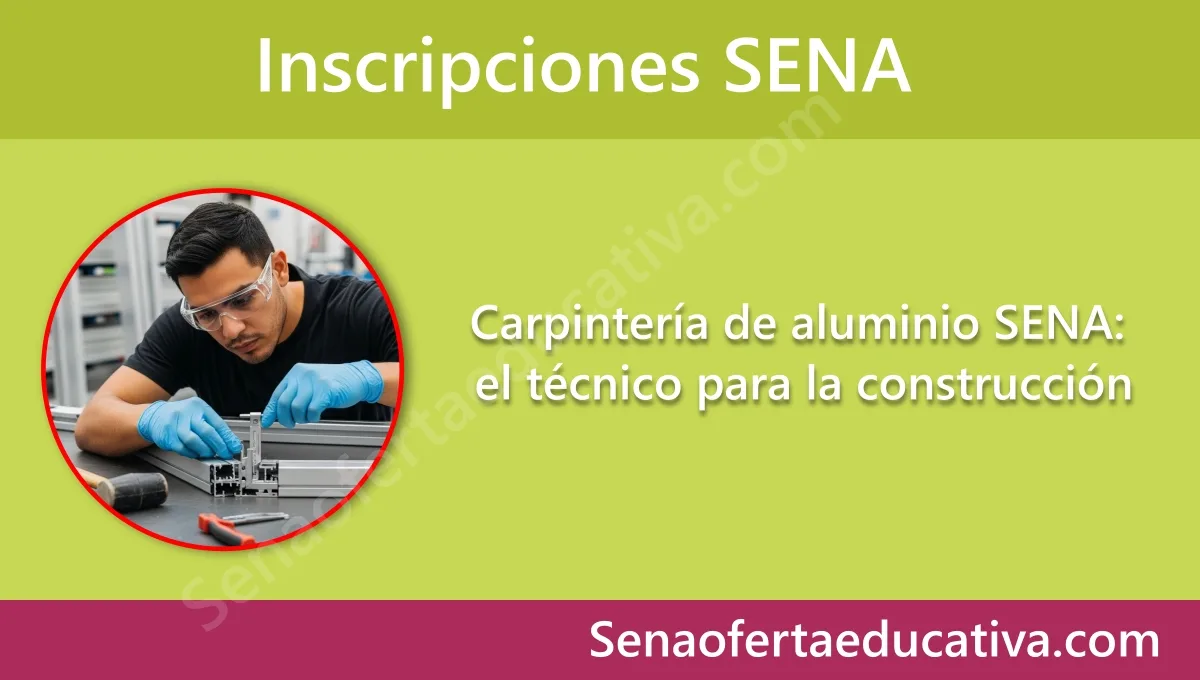 Carpintería de aluminio SENA el técnico para la construcción