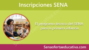 El programa técnico del SENA para la primera infancia