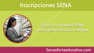 Técnico en archivos SENA de la gestión física a la digital