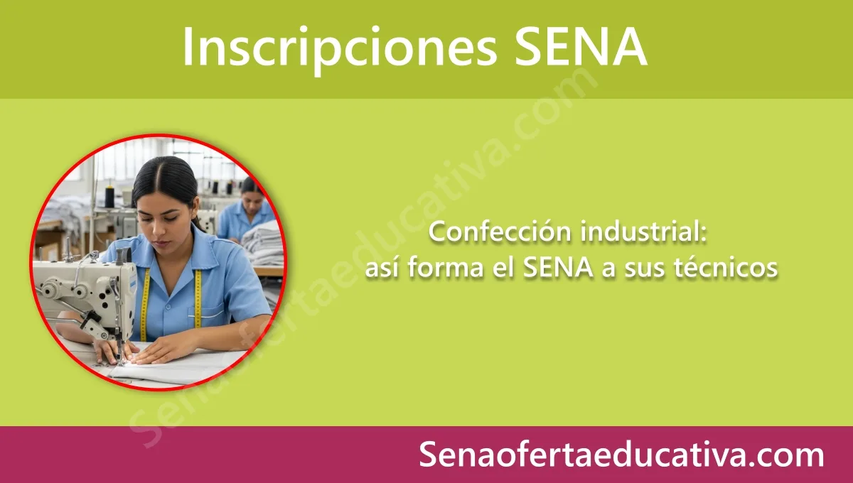 Confección industrial así forma el SENA a sus técnicos