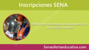 SENA forma tecnólogos para la supervisión de procesos mineros