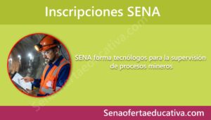 SENA forma tecnólogos para la supervisión de procesos mineros