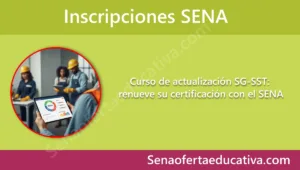 Curso de actualización SG-SST renueve su certificación con el SENA