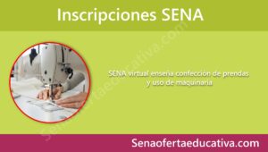 SENA virtual enseña confección de prendas y uso de maquinaria