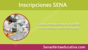 Cocina internacional en el SENA nueva oferta educativa digital