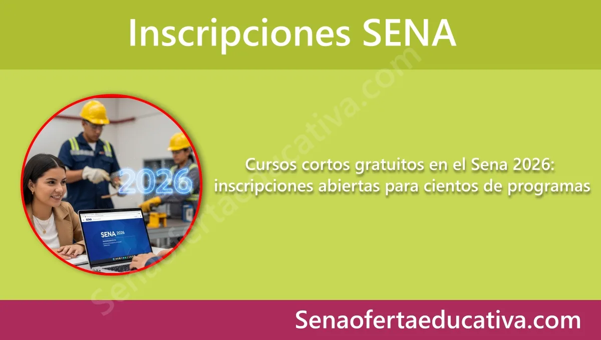 Cursos cortos gratuitos en el Sena 2026 inscripciones abiertas para cientos de programas