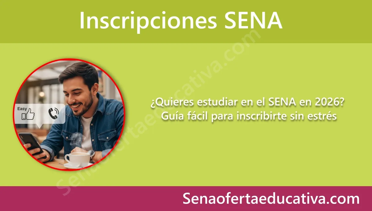 Quieres estudiar en el SENA en 2026 Guía fácil para inscribirte sin estrés