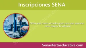 SENA abre cursos virtuales gratis para que aprendas como reparar tu vehículo