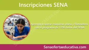 Aprenda a operar máquinas plana y fileteadora con el programa de 1296 horas del SENA