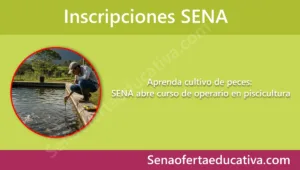 Aprenda cultivo de peces SENA abre curso de operario en piscicultura