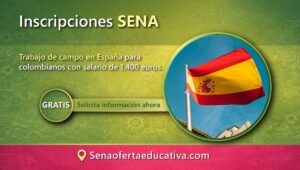Trabajo de campo en España para colombianos con salario de 1400 euros
