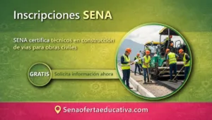 SENA certifica técnicos en construcción de vías para obras civiles