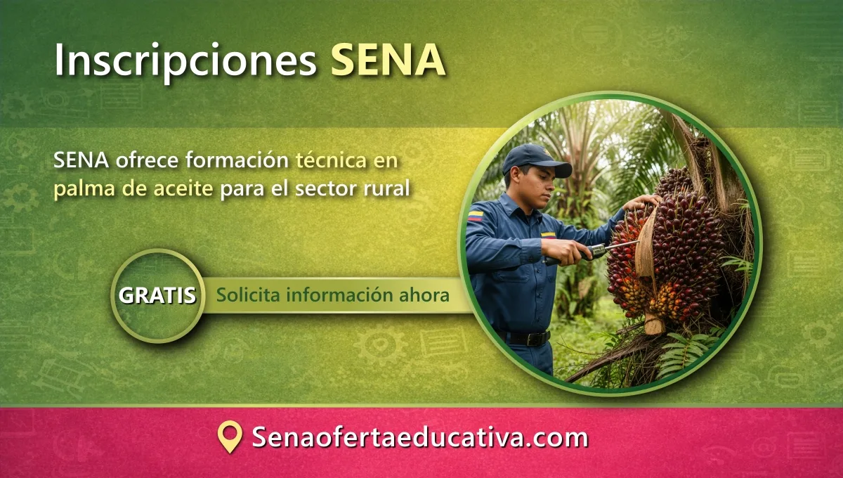 SENA ofrece formación técnica en palma de aceite para el sector rural