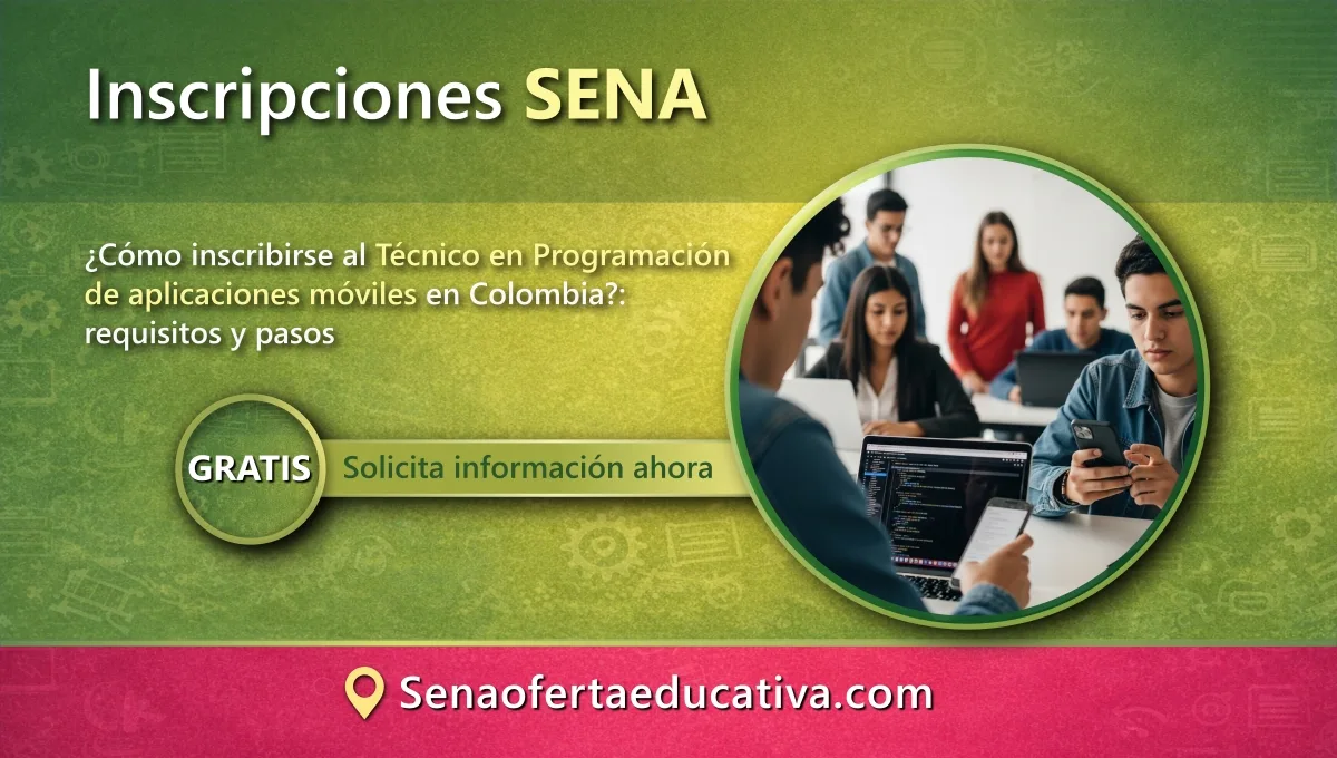Cómo inscribirse al Técnico en Programación de aplicaciones móviles en Colombia requisitos y pasos