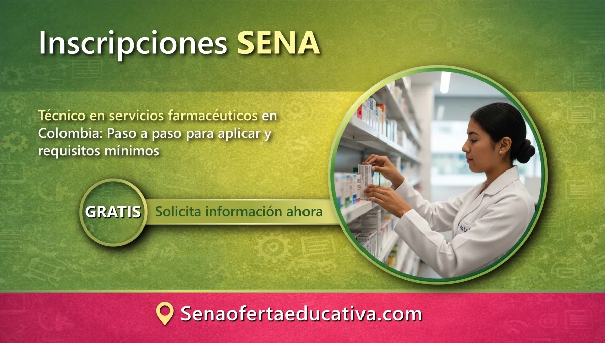 Técnico en servicios farmacéuticos en Colombia Paso a paso para aplicar y requisitos mínimos
