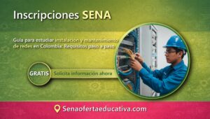 Guía para estudiar instalación y mantenimiento de redes en Colombia Requisitos paso a paso