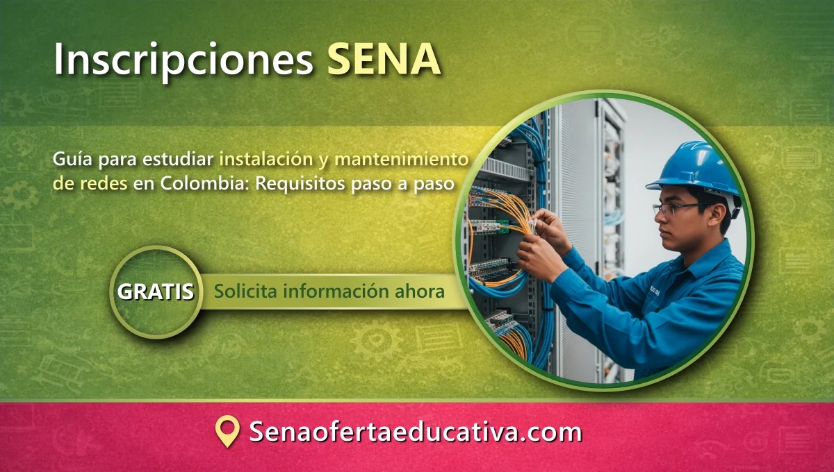 Guía para estudiar instalación y mantenimiento de redes en Colombia Requisitos paso a paso