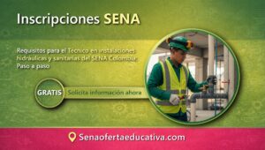 Requisitos para el Técnico en instalaciones hidráulicas y sanitarias del SENA Colombia Paso a paso