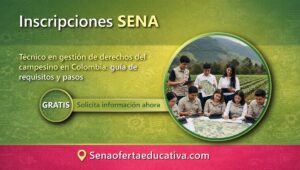 Técnico en gestión de derechos del campesino en Colombia guía de requisitos y pasos