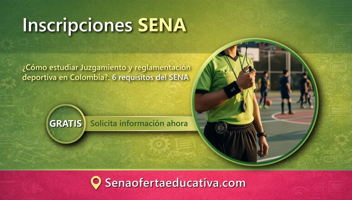 Cómo estudiar Juzgamiento y reglamentación deportiva en Colombia 6 requisitos del SENA