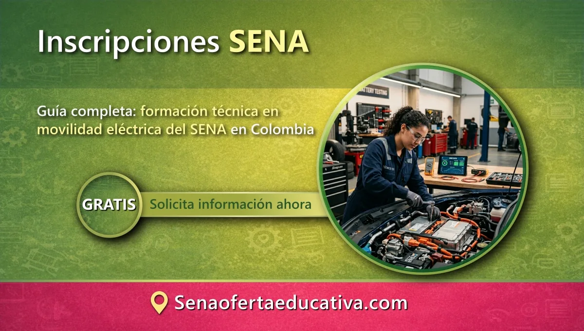 Guía completa formación técnica en movilidad eléctrica del SENA en Colombia