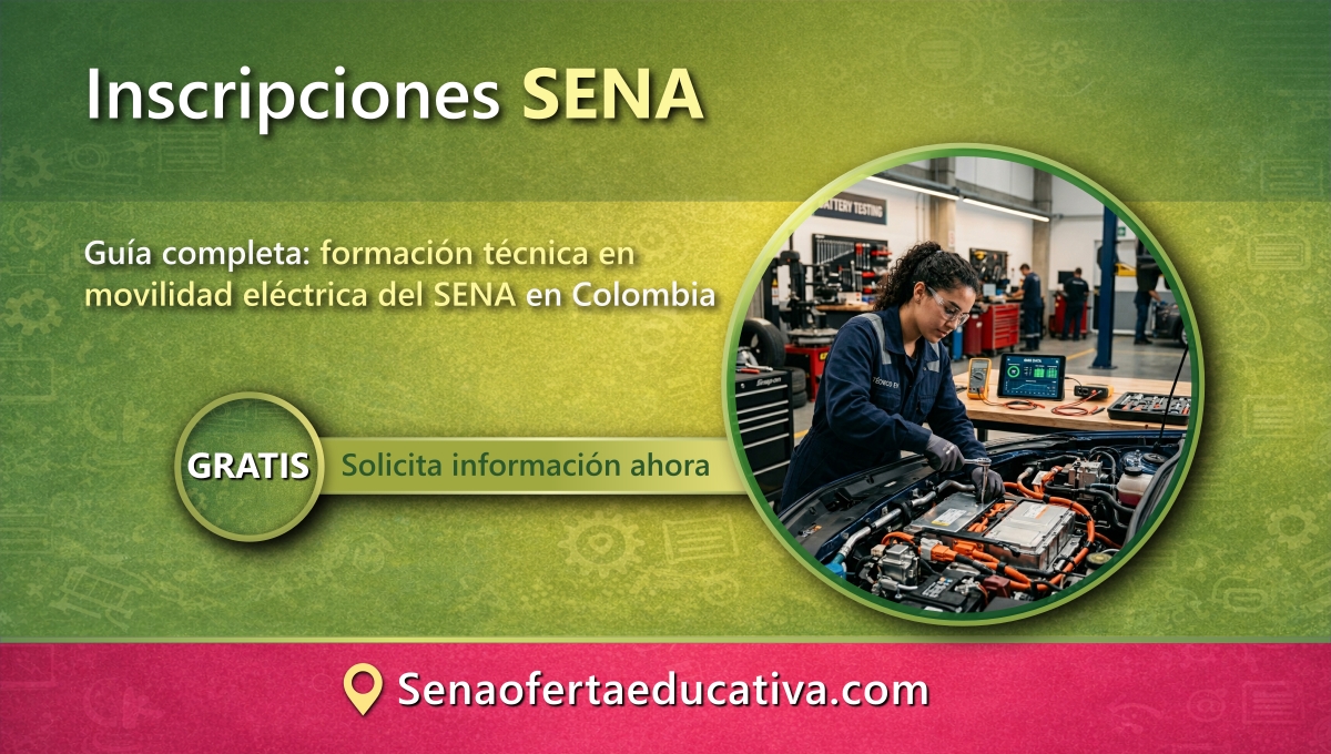 Guía completa formación técnica en movilidad eléctrica del SENA en Colombia