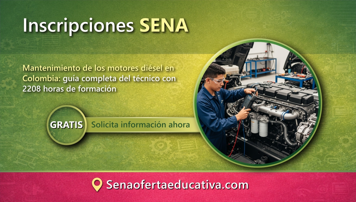 Mantenimiento de los motores diésel en Colombia guía completa del técnico con 2208 horas de formación SENA
