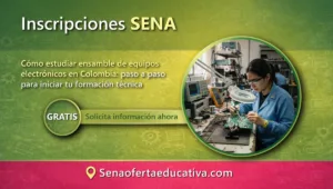 Cómo estudiar ensamble de equipos electrónicos en Colombia paso a paso para iniciar tu formación técnica