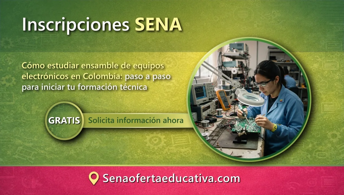 Cómo estudiar ensamble de equipos electrónicos en Colombia paso a paso para iniciar tu formación técnica