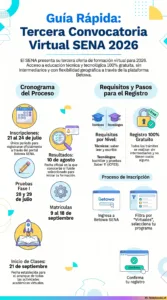 Guía Tercera Convocatoria Virtual SENA 2026