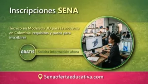 Técnico en Modelado 3D para la industria en Colombia requisitos y pasos para inscribirse