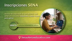 Técnico en Seguridad de aplicaciones web SENA en Colombia Requisitos y paso a paso para aplicar