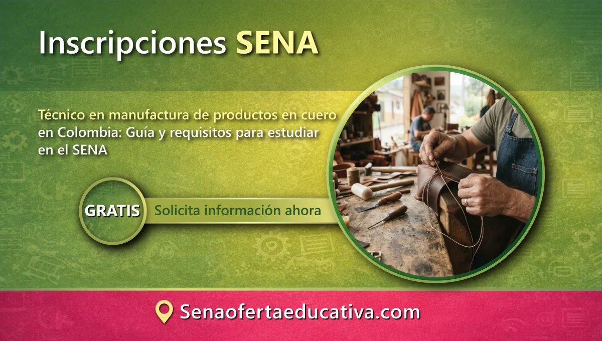 Técnico en manufactura de productos en cuero en Colombia Guía y requisitos para estudiar en el SENA
