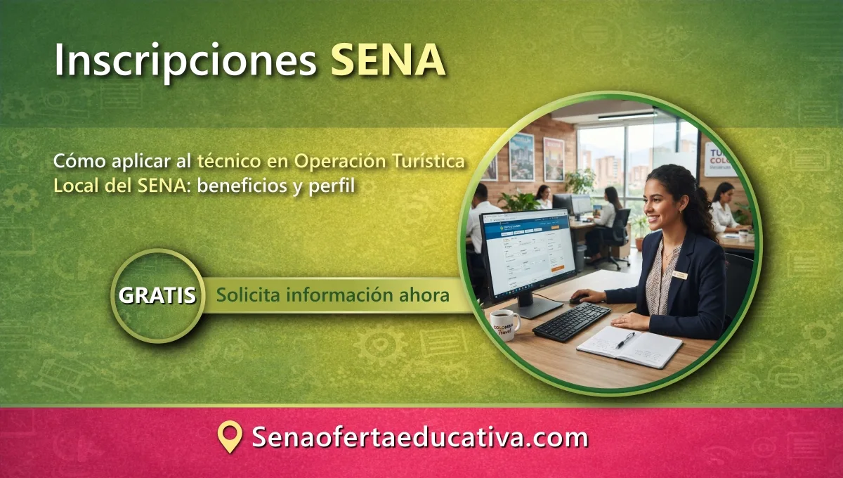 Cómo aplicar al técnico en Operación Turística Local del SENA beneficios y perfil