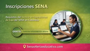 Requisitos del técnico en Operaciones de caja del SENA en Colombia