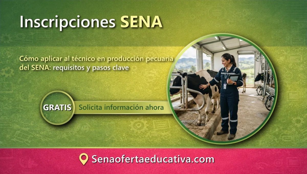 Cómo aplicar al técnico en producción pecuaria del SENA requisitos y pasos clave
