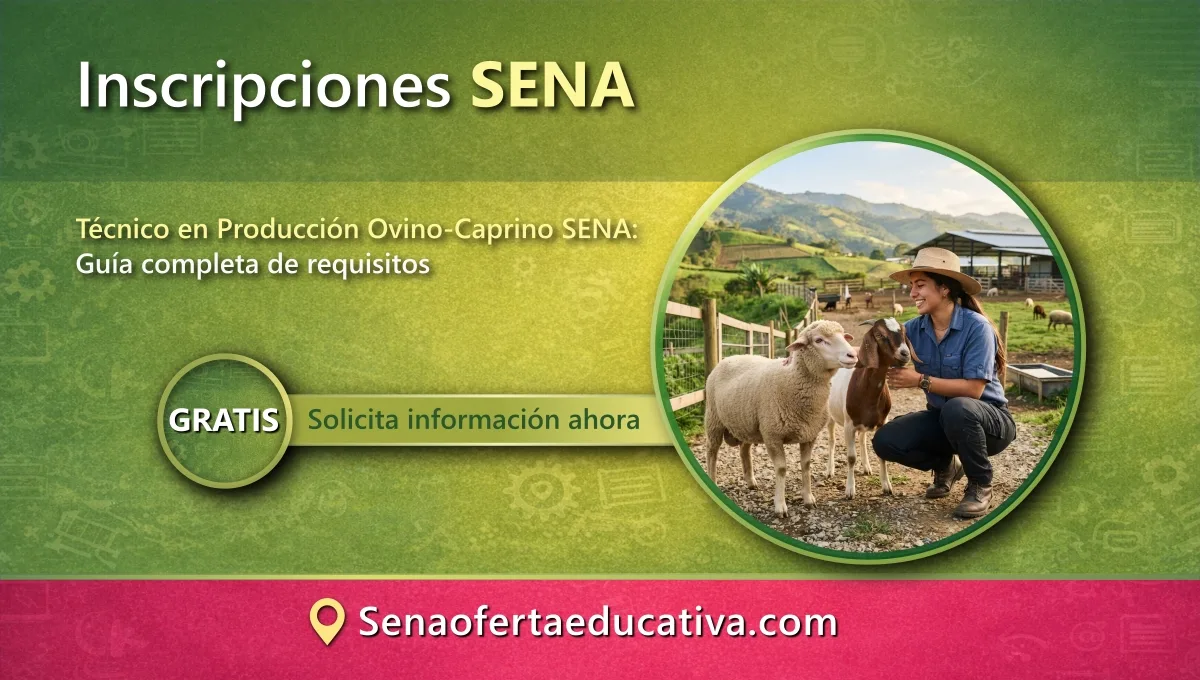 Técnico en Producción Ovino-Caprino SENA Guía completa de requisitos