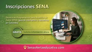 Técnico en Programación para Analítica de Datos SENA guía de inscripción y beneficios en Colombia