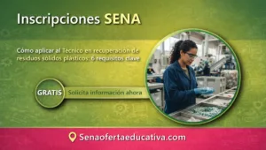 Cómo aplicar al Técnico en recuperación de residuos sólidos plásticos 6 requisitos clave