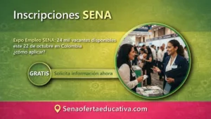 Expo Empleo SENA 24 mil vacantes disponibles este 22 de octubre en Colombia cómo aplicar
